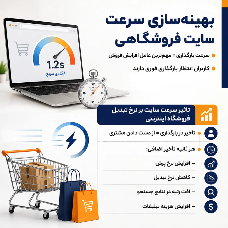 بهینه سازی سرعت سایت فروشگاهی