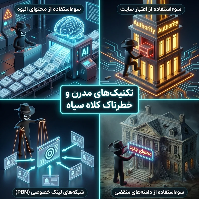 تکنیک‌های مدرن سئو کلاه سیاه